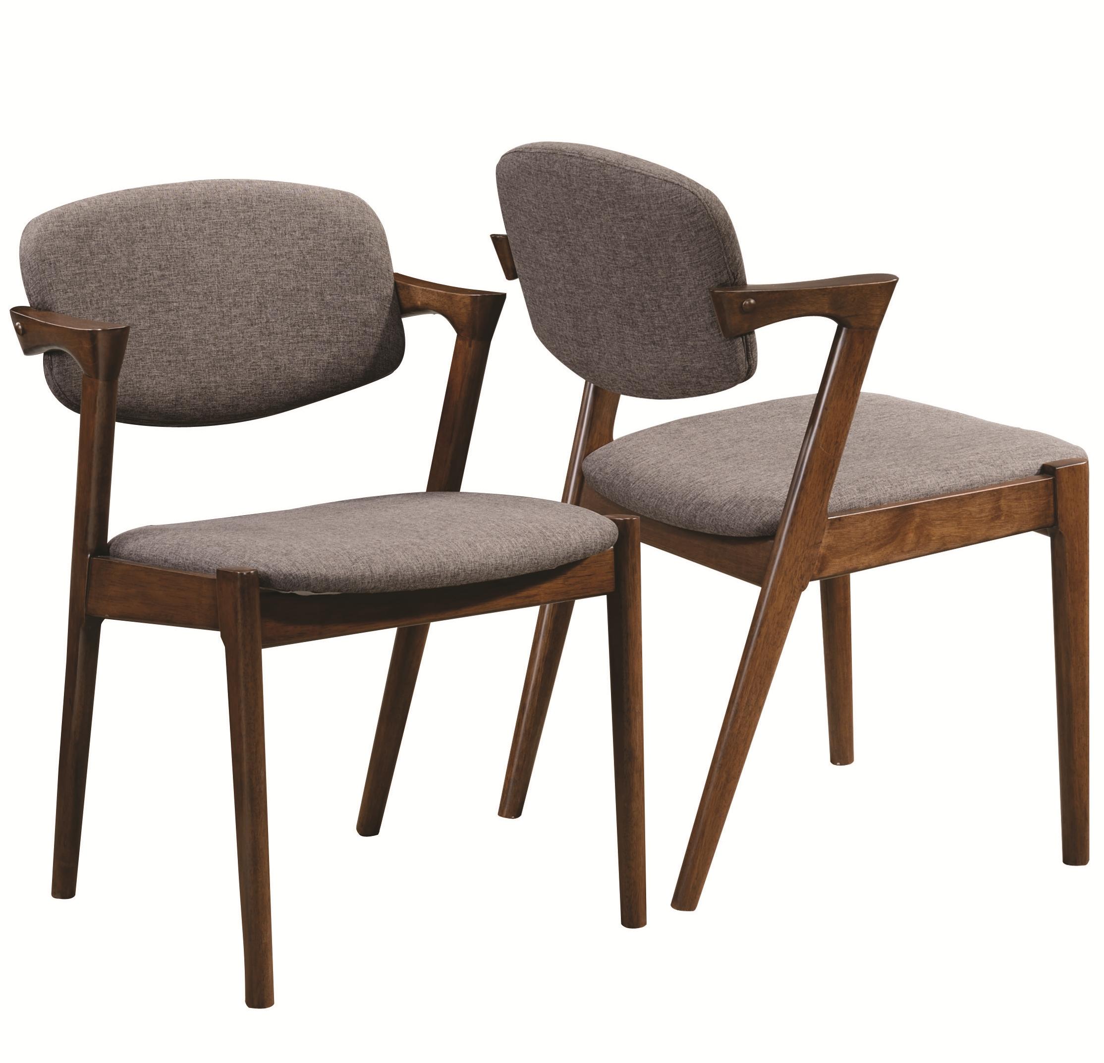 Mid century modern walnut hotsell dining chairs